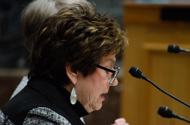 Representative Kathy Edmonston, R-Gonzales, brought two bills to further exemptions for vaccines for children in schools.  (Photo by Allison Allsop LSU Manship School News Service)
