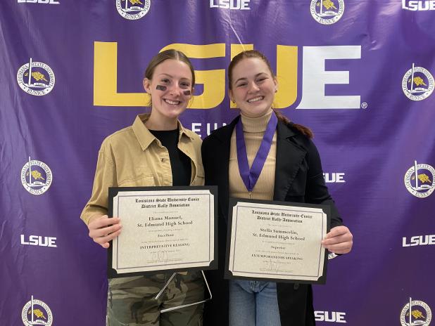 St.  Ed students place at District Speech Rally