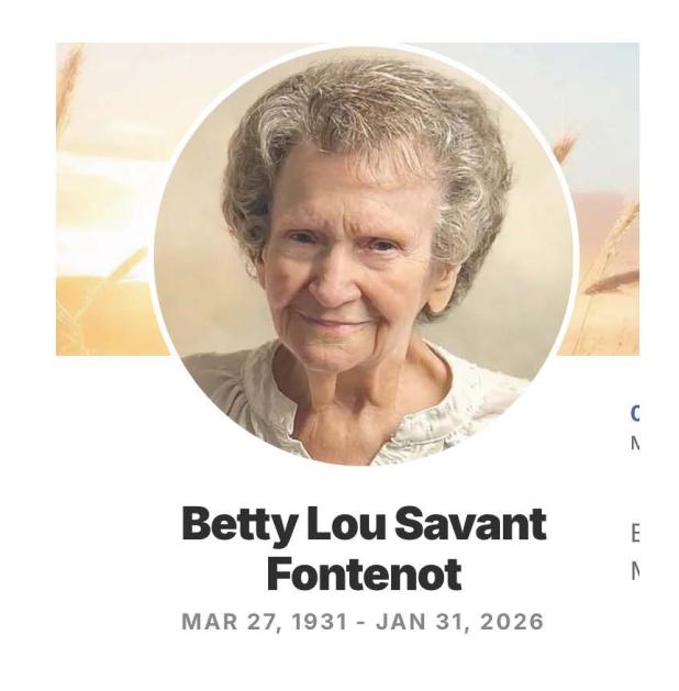 Betty Lou Savant Fontenot