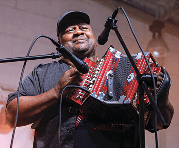 Eunice accordionist, harmonica player JoJo Reed returns to the St. Landry Parish Visitor Center at I-49 exit 23, just north of Opelousas from 1 to 3 p.m. Saturday. (Submitted photo)