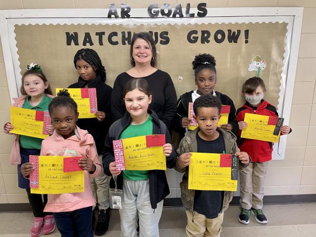 Top AR students at Eunice Elementary