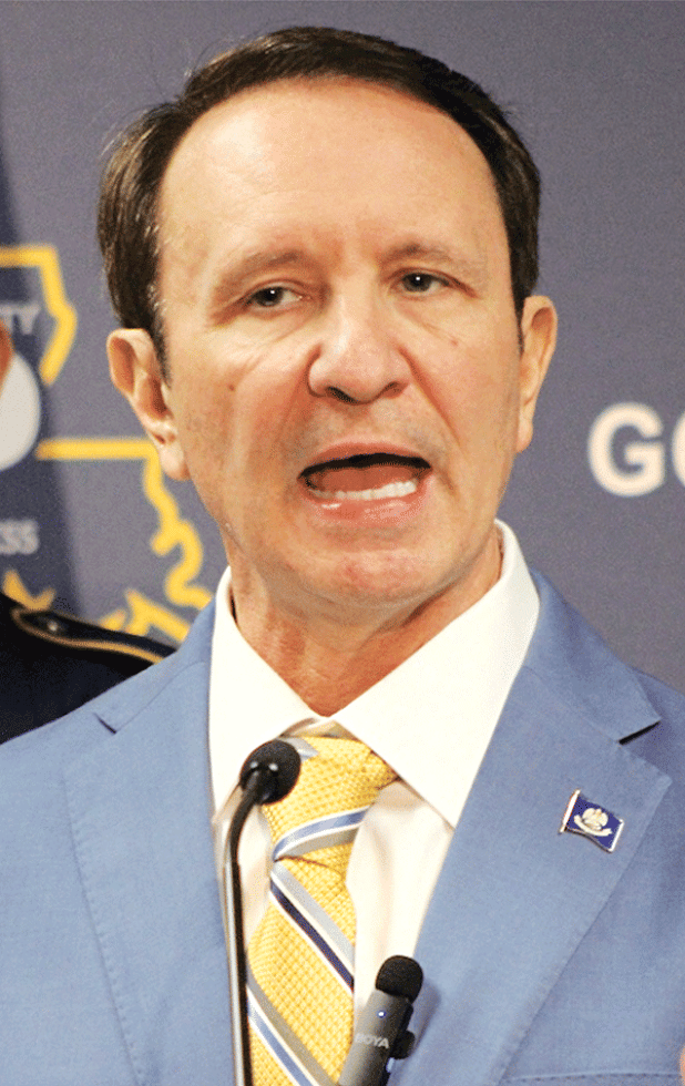Gov. Jeff Landry makes private school funding a priority for public funds in his latest budget proposal. (Greg LaRose/Louisiana Illuminator) 
