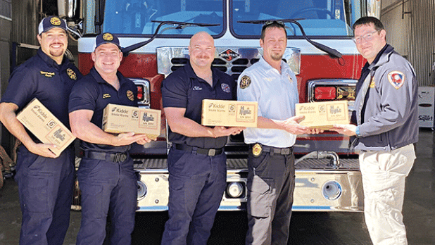 The Eunice Fire Department has received smoke detectors from the Louisiana Office of State Fire Marshal. Their program, Operation Save A Life, aims at reducing the number of fatalities from home fires by giving out smoke detectors to the community at no cost. If you or someone you know is interested, call or follow the link below and submit a request for home installation.  https://dpsweb.dps.louisiana.gov/operation.nsf From left, are Capt. Manny Sandoval, Capt.Garrett Daville, Operator Christian Walker, Fi