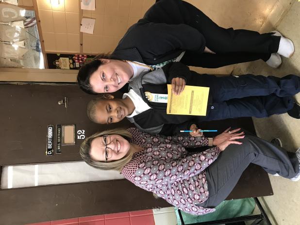 Top AR student in Danielle Bertrand's class at East