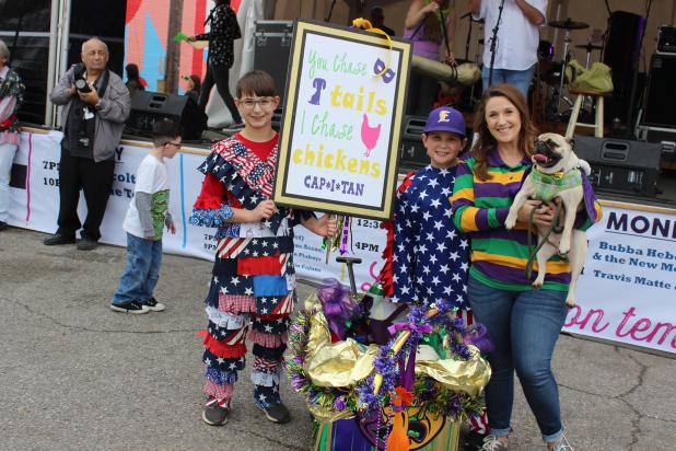 First place winner in the 2019 Parade of Paws.