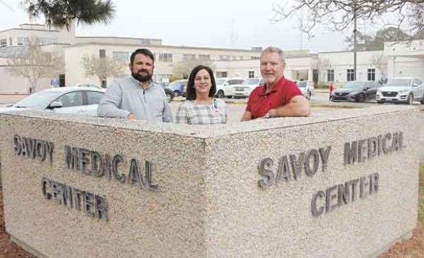 From left are new CEO/Administrator Lance Armentor, Chief Nursing Officer Laurie Manuel, and Director of Operating Danny LaHaye. (Photo Tony Marks/Ville Platte Gazette)