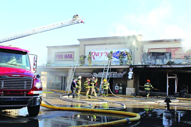 Ray’s Bakery was gutted in Sunday afternoon fire. (Photo by Myra Miller)