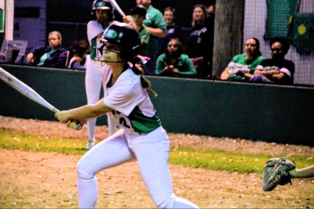 Eunice High’s outfielder Sydni Miller. (Photo by Sports Editor Rhett Manuel)