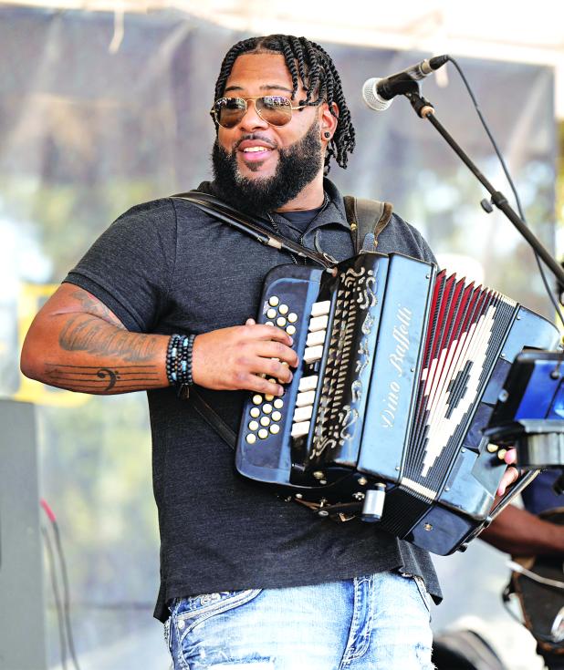 Chris Ardoin and NuStep Zydeko performed on the Heritage Stage Saturday afternoon, Oct. 15, 2022, during the 48th annual Festivals Acadiens et Créoles in Girard Park, Lafayette. (Photo by David Simpson)