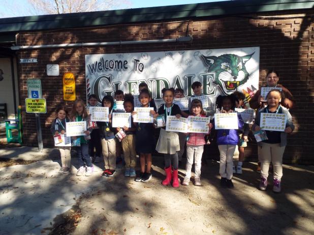 Bus Students of the Month at Glendale