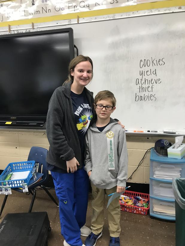 Kimley Triplett and Aiden Perry