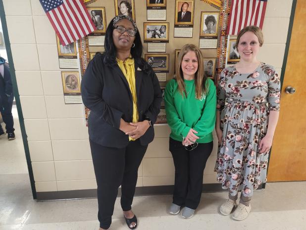 Deborah Isaac, left, Dee Dee Colburn and Courtney Bolles.
