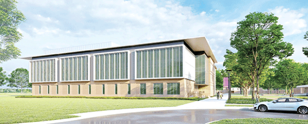 A rendering from WHLC Architecture of the proposed STEAM Innovation Center at LSUE. 