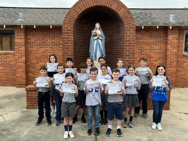 Top AR students at St. Edmund