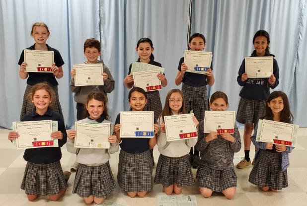 St. Ed students 4-H Club record book awardees