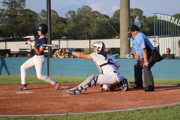 St. Edmund Blue Jays played against Westminster on April 1 and the final score of the blue jay Westminster game was 5-0 in favor of the St. Ed Blue Jays. Pictured is Max Smith. (Photo by Amy Myers)
