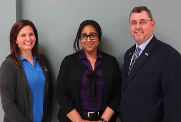 From left, St. Landry Parish Governement Finance Director Caryn Fulop, WIOA Workforce Director Brenda Foulcard and St. Landry Parish President Jessie Bellard. (Submitted photo)