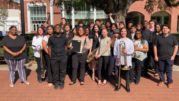Eunice High School Band wins Sweepstakes at a District Band Assessment.