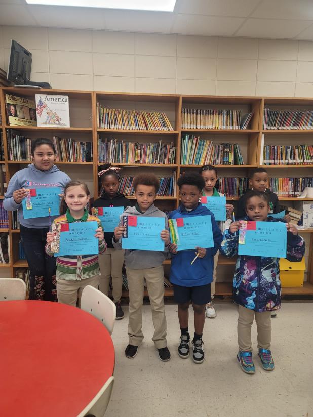 Top AR students at Eunice Elementary