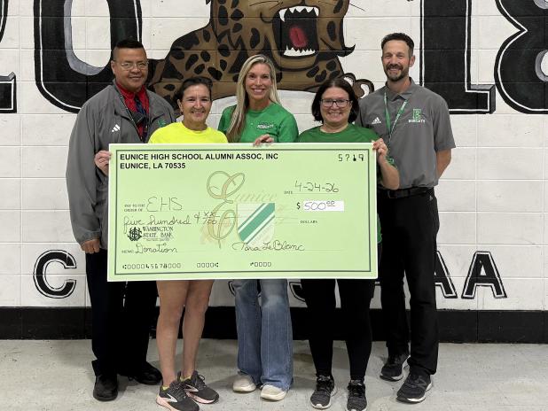 EHS Alumni Association donated to the first annual EHS Bobcat Bash & Splash Fun Day which honors students who displayed excellence this year in the areas of hard work, self discipline, and responsibility.