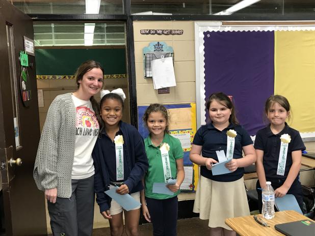 Second grade AR students at East Elementary