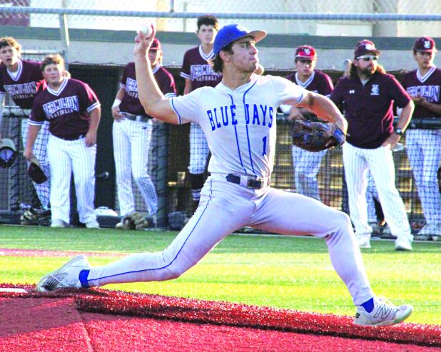 Despite a loss, Blue Jay pitcher Ian Rider had a standout game against Vermilion Catholic. (Photo by Rhett Manuel)