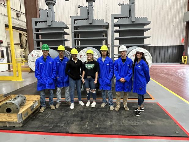 Eunice High students visit Ville Platte Cameron/Schlumberger facility