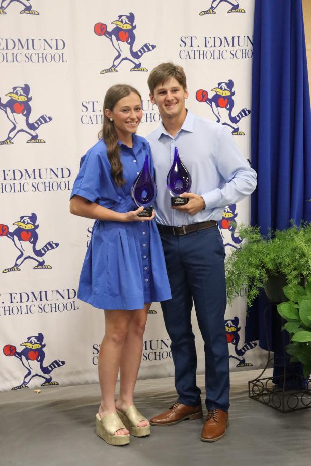 Mr. and Miss Blue Jay Caroline Lavergne and Wyatt Dubois (Photo by Amy Myers)