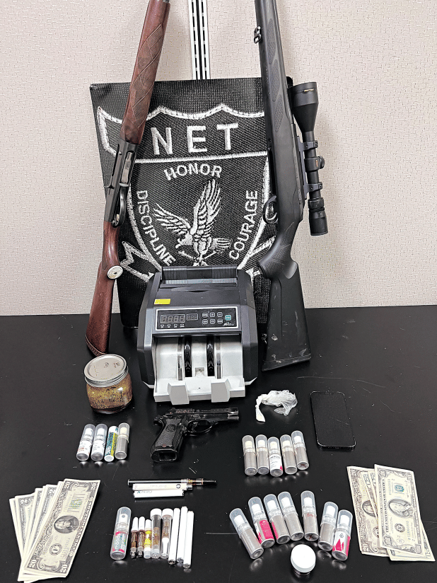 Evidence seized in drug arrest. (St. Landry Parish Sheriff's Office photo)