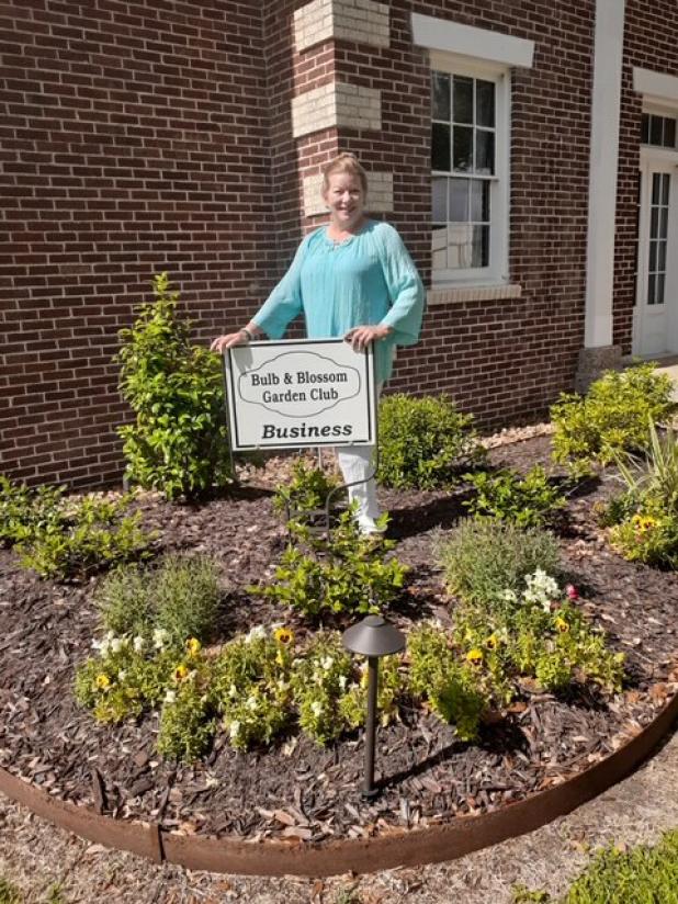 LA Legion presented marker of Business Garden of the Month by Bulb & Blossom