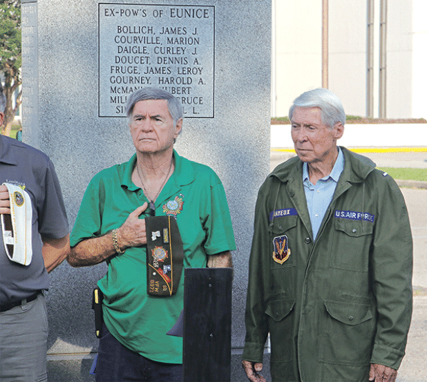 Eunice veterans Terry Fontenot and Donald Mayeux. (File photo)
