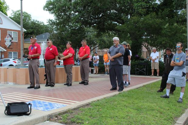 Veterans from the VVA (Vietnam Veterans of America) Chapter 215 were part of the Memorial Day ceremony program held Monday. (Photos by Myra Miller)