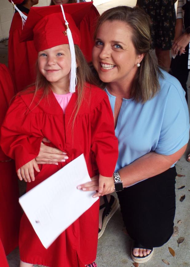 Brianna Knippers and her teacher Natisha Gil