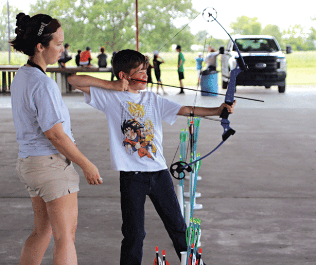 Summer camp archery