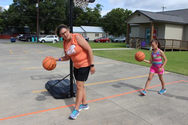 Good Vibes at Our Savior’s Church in Eunice, a Vacation Bible School Mega Sports camp, was held this week from 9 a.m. until noon.  (Photo by Myra Miller)