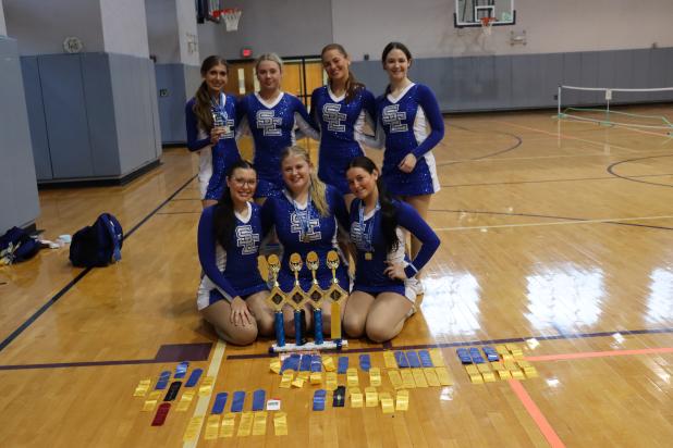 St. Edmund’s Dance Team recently attended UDA (Universal Dance Association) Camp where they performed a home routine and learned several other routines. 