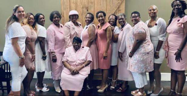 The Chat-A-While Social & Civic Club celebrated their anniversary and Founders Day. Seated is Ella Southhall. From left, are, Annette Hebert, April LeDay, Danita Bellard, Myrtle Neville, Jacqueline Vallare, Paula Anderson, Fran Lemelle, Robin Futrell, Yvonne Edwards, Alexis Williams, Natalie Johnson and Patricia Harrison. (Submitted photos)