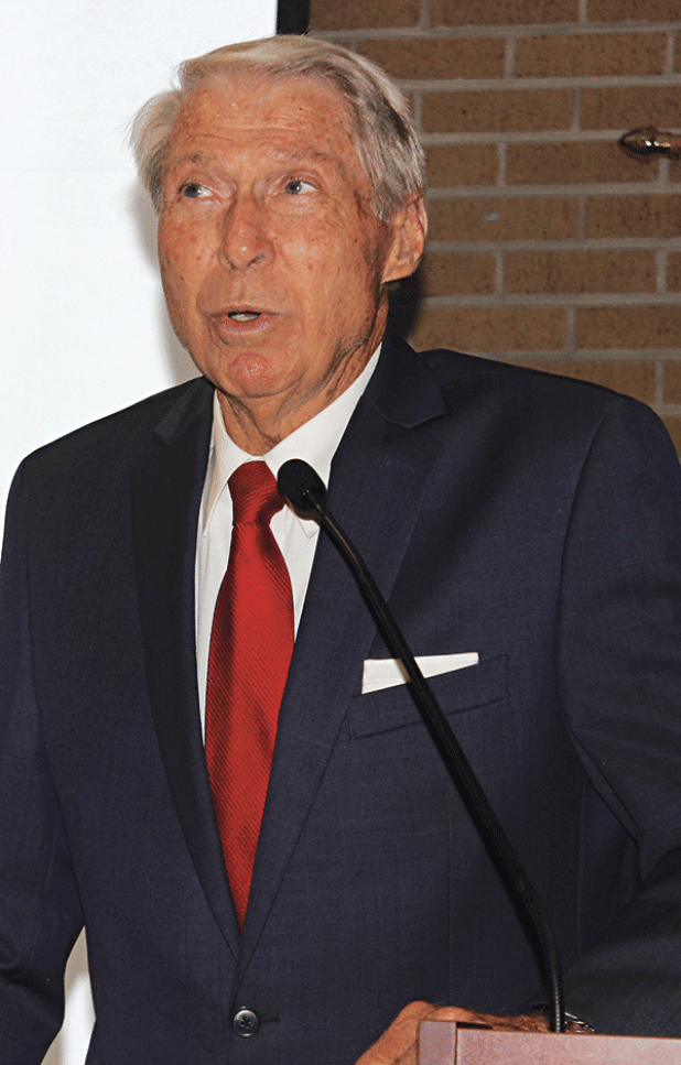 Don Mayeux, a Eunice Rotarian, spoke about his recent trip to Noah’s Ark Encounter, a life-size Noah’s Ark, the Creation Museum and the Amish Country. The trip to Williamstown, Kentucky, and Ohio was made by Mayeux and his wife, Barbara, and friends, Dr. Greg Savoy and his wife Lula. The couples were able to tour Noah’s Ark. Mayeux gave some history and biblical background of Noah and Noah’s Ark. Mayeux said Noah’s Ark is 510 feet long, 85 feet in width, and is seven stories in height, 51 feet high. He said