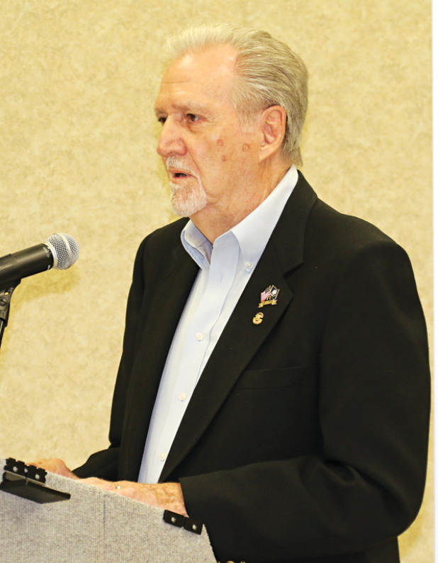 Lincoln “Link” Savoie, of Sunset, an Army veteran, suggested the St. Landry Parish SchoolBoard enlist veterans to help provide school security. (Photo by Harlan Kirgan)