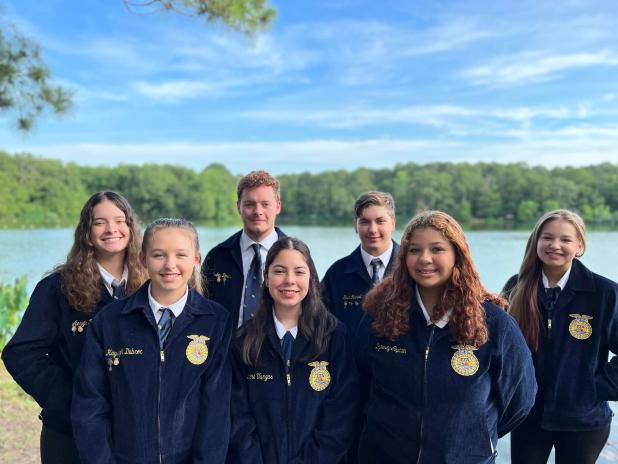 Newly elected Eunice High FFA officers
