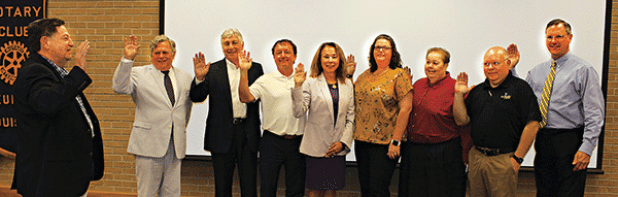 The Wednesday regular Rotary Club meeting included naming the 2022-2023 Rotarian of the Year, installation of the new Rotary president and officers and board members. Doing the official swearing in duties was retired Judge Ellis Daigle.  The newly elected Rotary Club officers include, Nancee Sorenson, president-elect; Lynn LeJeune, vice president-elect; Van Reed, secretary-elect; and Shirley Vige Jr., treasurer-elect. Board members include John Pucheu, Jacque Pucheu, Donnie Richard, Ericka Fontenot, Pat Dos