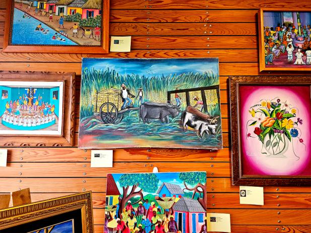 The St. Landry Parish Visitor Center, I-49 exit 23, in Opelousas is hosting a new art exhibit open to the public. Throughout July and August, visitors can see selections from the Haitian Art Collection of Glenn and Yvonne Stokes, the largest known collection of Haitian art in America.