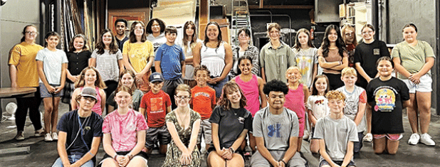 The cast and crew of the upcoming production of “Once Upon A Fairy Tale” are bottom row, from left, Brayden Landry, Demi Vidrine, Riley Long, Kaydie Oberste, Waylon Carmouche and Sam Menard; middle row, Gabriella Butts, Sophia Duhon, Wesley Lapoint, Kane Poullard, Lillian Veillon, Kali Poullard, Emma Kate Duhon, Henry Menard and Evelyn Parker; third row, Abigail Butts, Millie Ardoin, Sylvia Maricle, Elizabeth Duhon, Wesley Elfert, Dashae Davis, Amelia Bourgeois, Rose Young, Elle Soileau, Shely Niles, Scarle