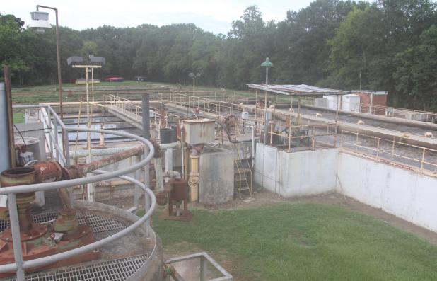 A portion of the Eunice wastewater treatment facility off of Sittig Street. (Photo by Harlan Kirgan)