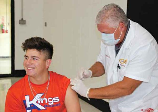 Vaccinaton at Eunice High School