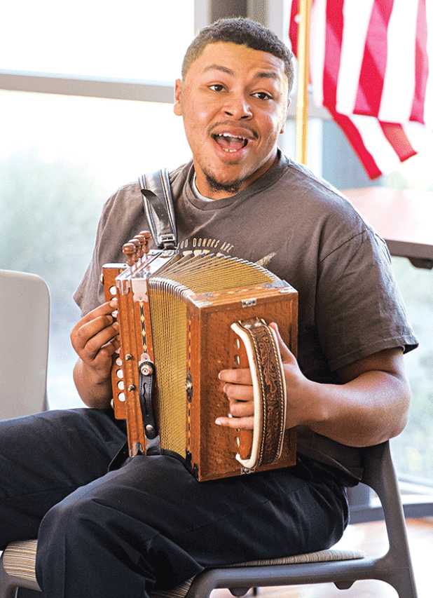 Truck-driving, master accordionist Ryan Perkins returns to the Zydeco Capital Jam from 1 to 3 p.m. Saturday at the St. Landry Parish Visitor Center, I-49 exit 23, in Opelousas. Perkins, a 24-year-old truck driver who lives in Plaisance, was one of the first to attend the Visitor Center jams that started in 2019. A Baton Rouge native, Perkins is a self-taught accordionist who has been playing for 12 years. He learned by watching video tapes of “Zydeco Extravaganza,” the early 1990s show hosted by Don and Cha