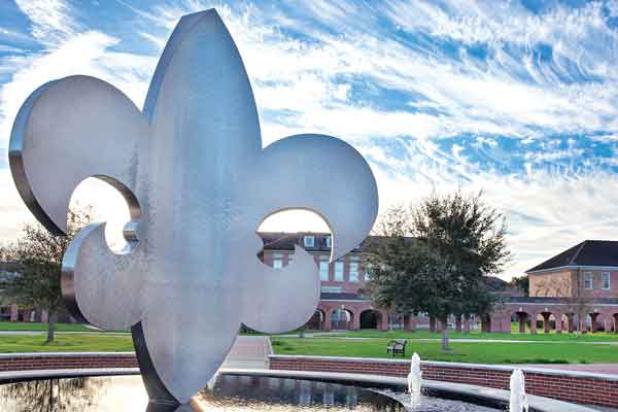 A scene from the UL Lafayette campus. (Photo by Doug Dugas / University of Louisiana at Lafayette)