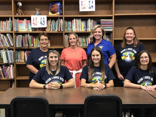 East Elementary welcomes new teachers on campus this year. Seated, from left, are Allison Leckelt, Taylee Corkern, and Katie Lavergne. In back, from left, are Cynthia Feucht, Kelly Allison, Natisha Gil and Amy Myers. (Submitted photo)