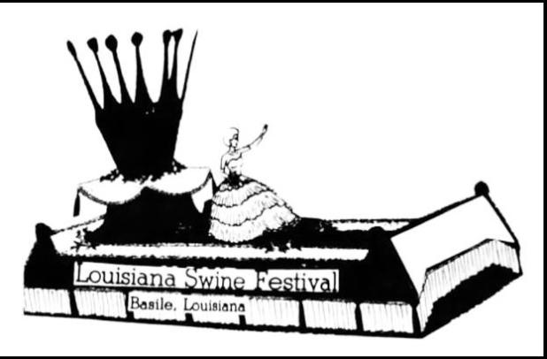 The annual La. Swine Festival in Basile is set for Nov. 1, 2, 3, but prior to the festivities, a full day of pageantry takes place.  