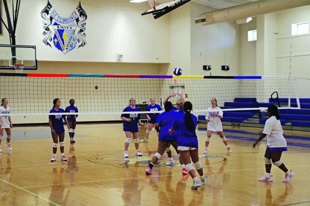 St. Edmund Lady Jays practice on Wednesday afternoon. (Photo by Rhett Manuel)